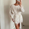 New Satin Lace Dress